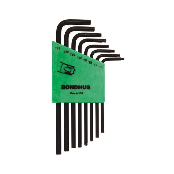 Bondhus Torx Wrench Set, 8 Piece, T6 To T25, Long L BND31832